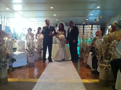 Yacht 95 main deck wedding